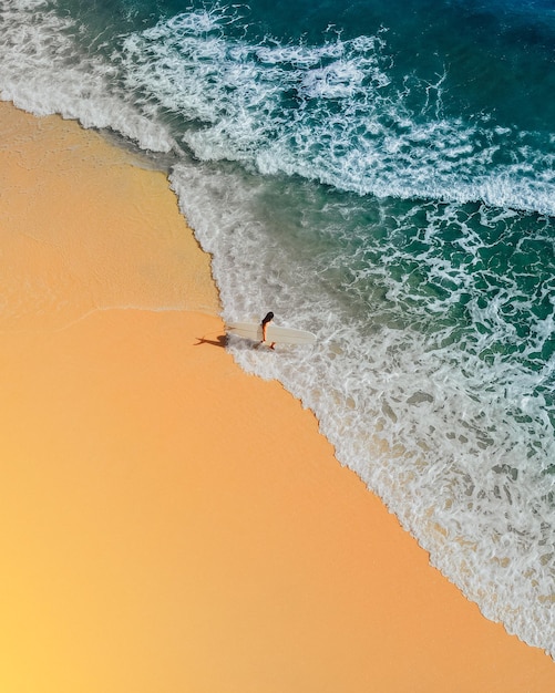 Photo aerial view of beach