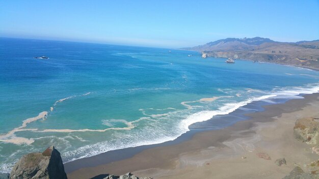 Aerial view of beach