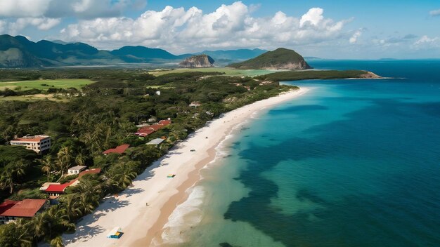 Photo aerial view of beaches in maceio alagoas northeast region of brazil