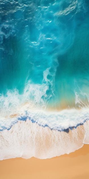 Aerial View Of Beautiful Beach Awardwinning Photorealistic Wallpaper