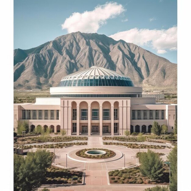 Aerial view of a beautiful building