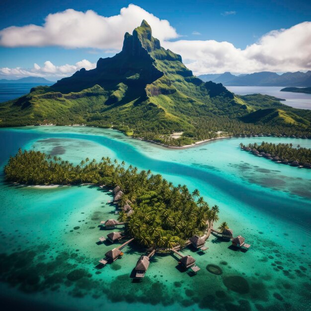 Aerial view of beautiful islands