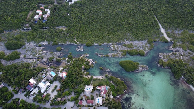 aerial view of beautiful landscape