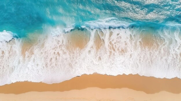 Aerial view of beautiful oceanfront