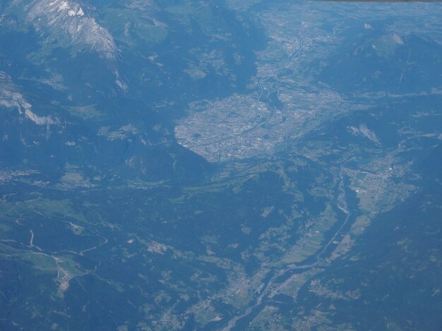 Aerial view of Belgium