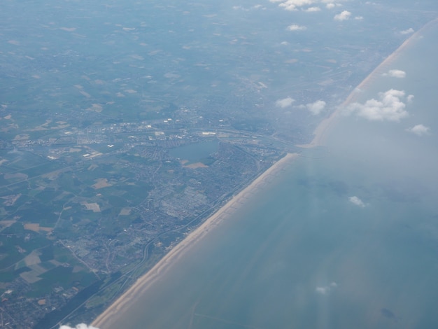 Aerial view of Belgium