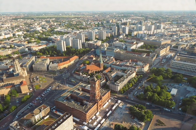 Aerial view of Berlin