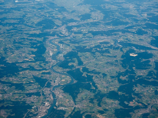 Aerial view of black forest