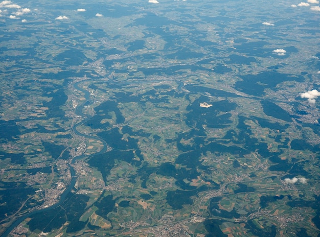 Aerial view of black forest