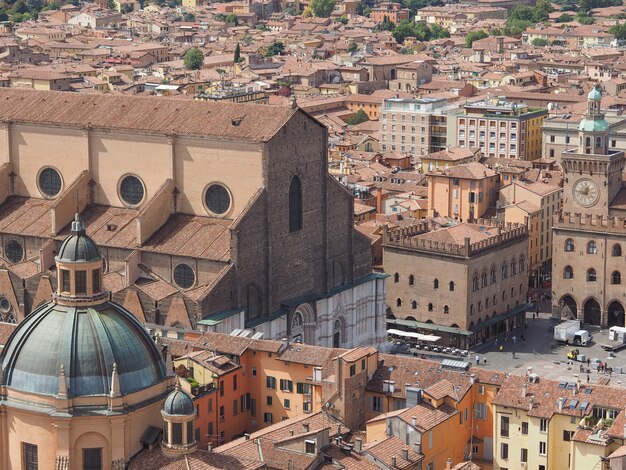 Aerial view of Bologna