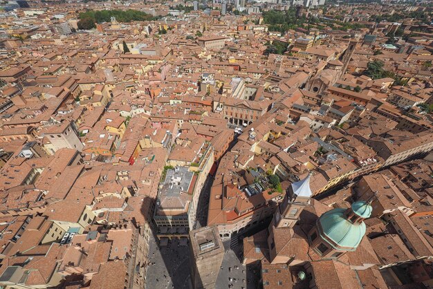 Aerial view of Bologna