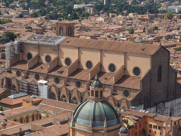 Aerial view of Bologna