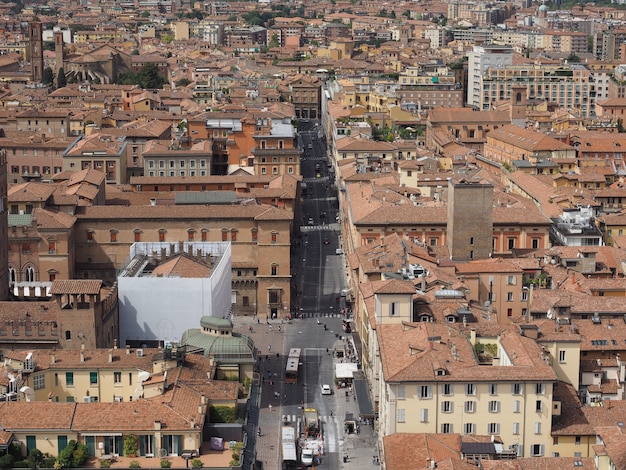 Aerial view of Bologna