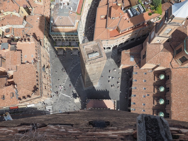 Aerial view of Bologna