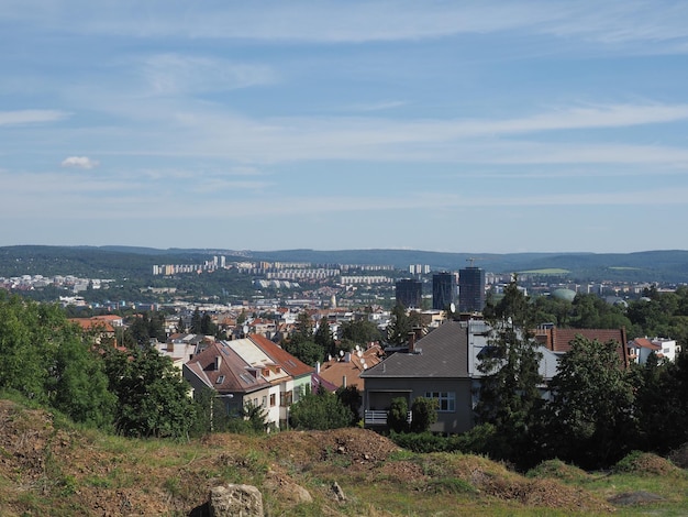 Aerial view of Brno