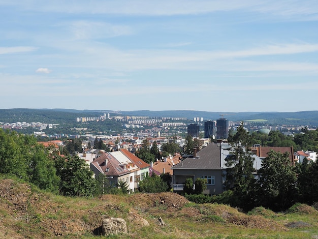 Aerial view of Brno