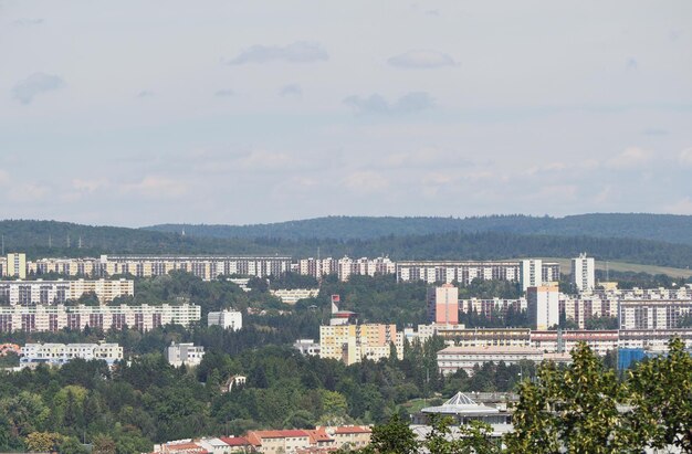 Вид с воздуха на Брно