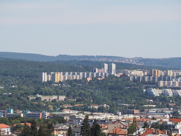 Aerial view of Brno