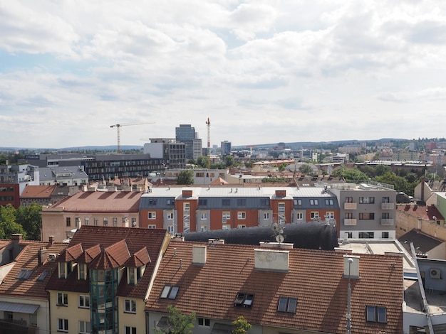 Aerial view of Brno