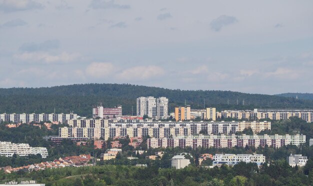 Вид с воздуха на Брно