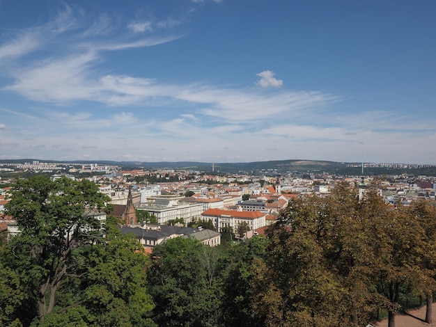 Aerial view of Brno