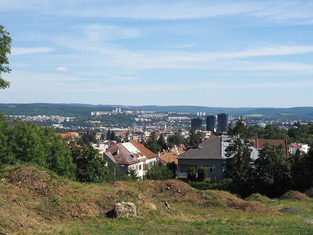 Aerial view of Brno