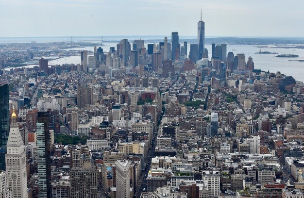 Foto vista aerea degli edifici della città