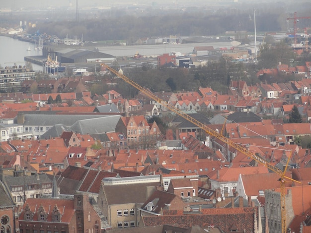 Photo aerial view of buildings in city