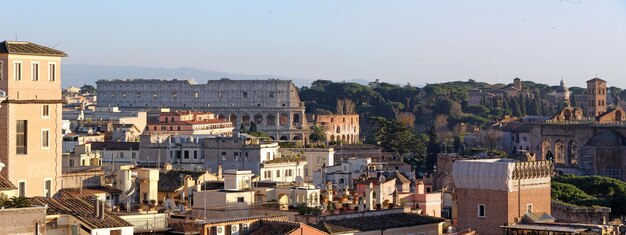 Foto vista aerea degli edifici della città