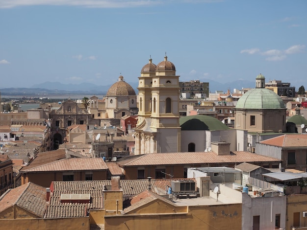 Aerial view of Cagliari