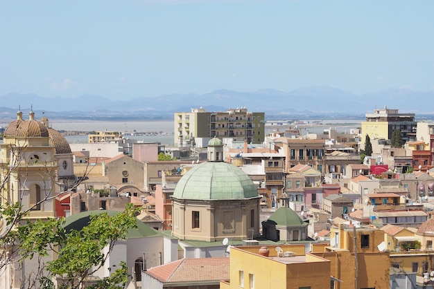 Aerial view of Cagliari