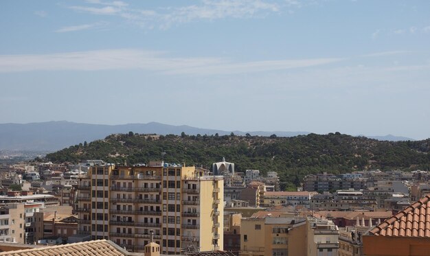 Aerial view of Cagliari