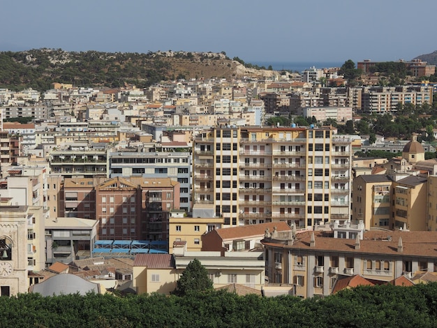 Aerial view of Cagliari