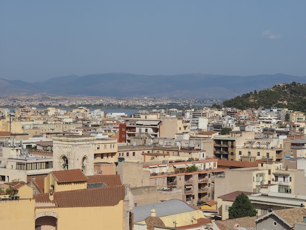 Aerial view of Cagliari