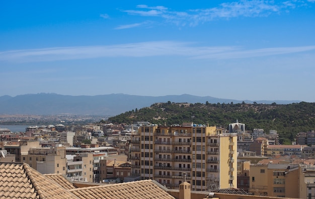 Foto veduta aerea di cagliari