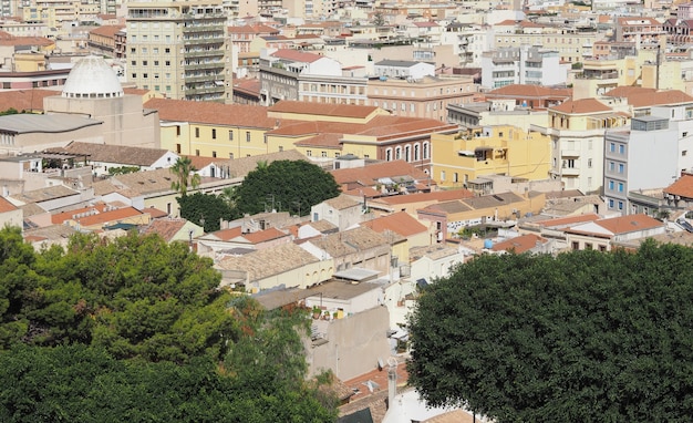 Aerial view of Cagliari