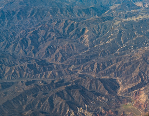 Aerial view of California San Andreas