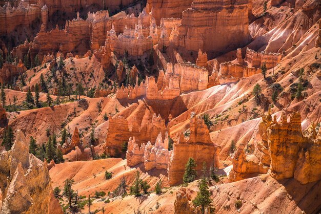 Photo aerial view of canyons