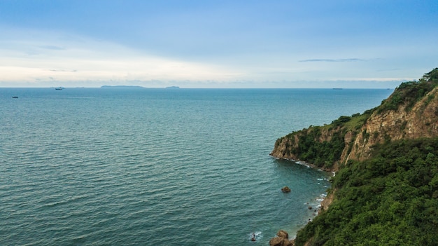 Photo aerial view of  cape in thailand