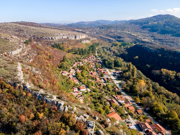 Photo aerial view of center of town of lovech bulgaria