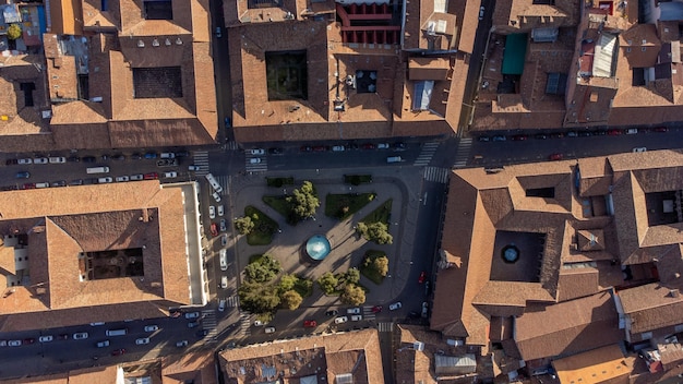 Aerial view of the city of Cusco