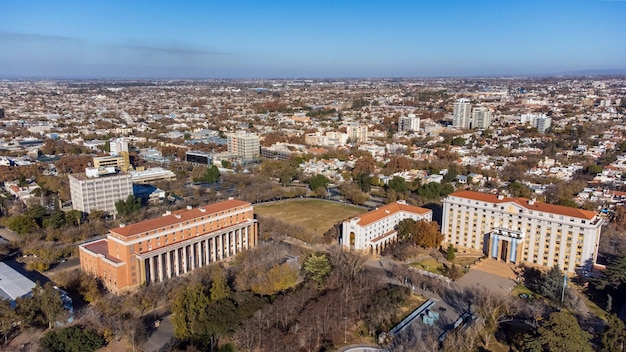 Aerial view of the city of Mendoza