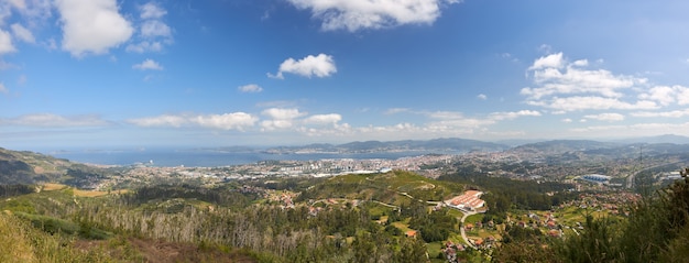 Aerial view of the city of Vigo.
