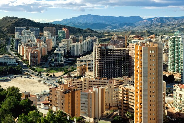 Aerial view of city