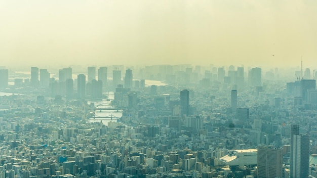 Photo aerial view of a city