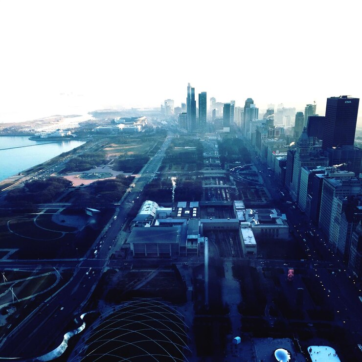 Photo 都市の空中景色