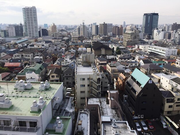 Photo aerial view of city