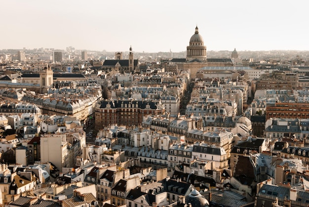 Photo aerial view of a city