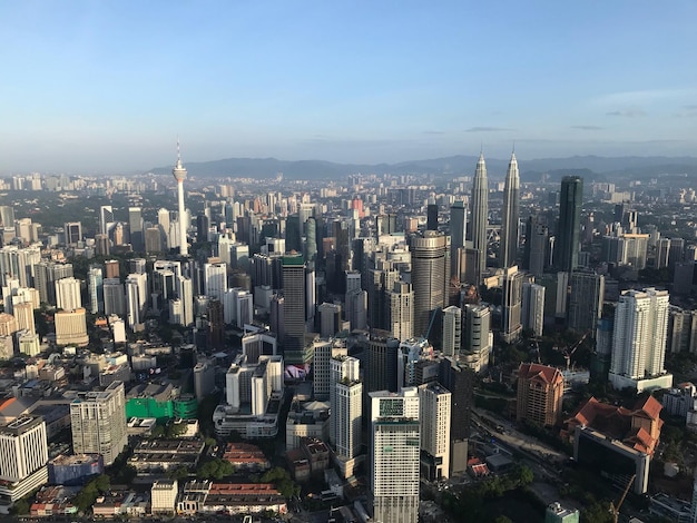 Photo aerial view of a city