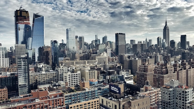 Photo aerial view of a city